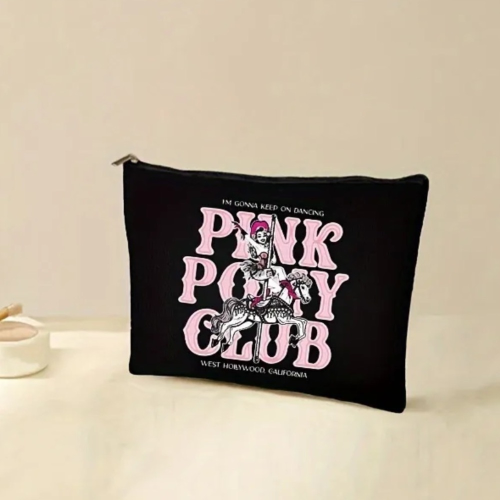 Chappell Roan Black Zipper Pouch